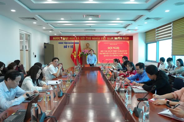 💥💥💥Đảng bộ Sở Y tế tổ chức hội nghị nghiên cứu, quán triệt Nghị quyết Đại hội XIV của Đảng và các Nghị quyết của Trung ương