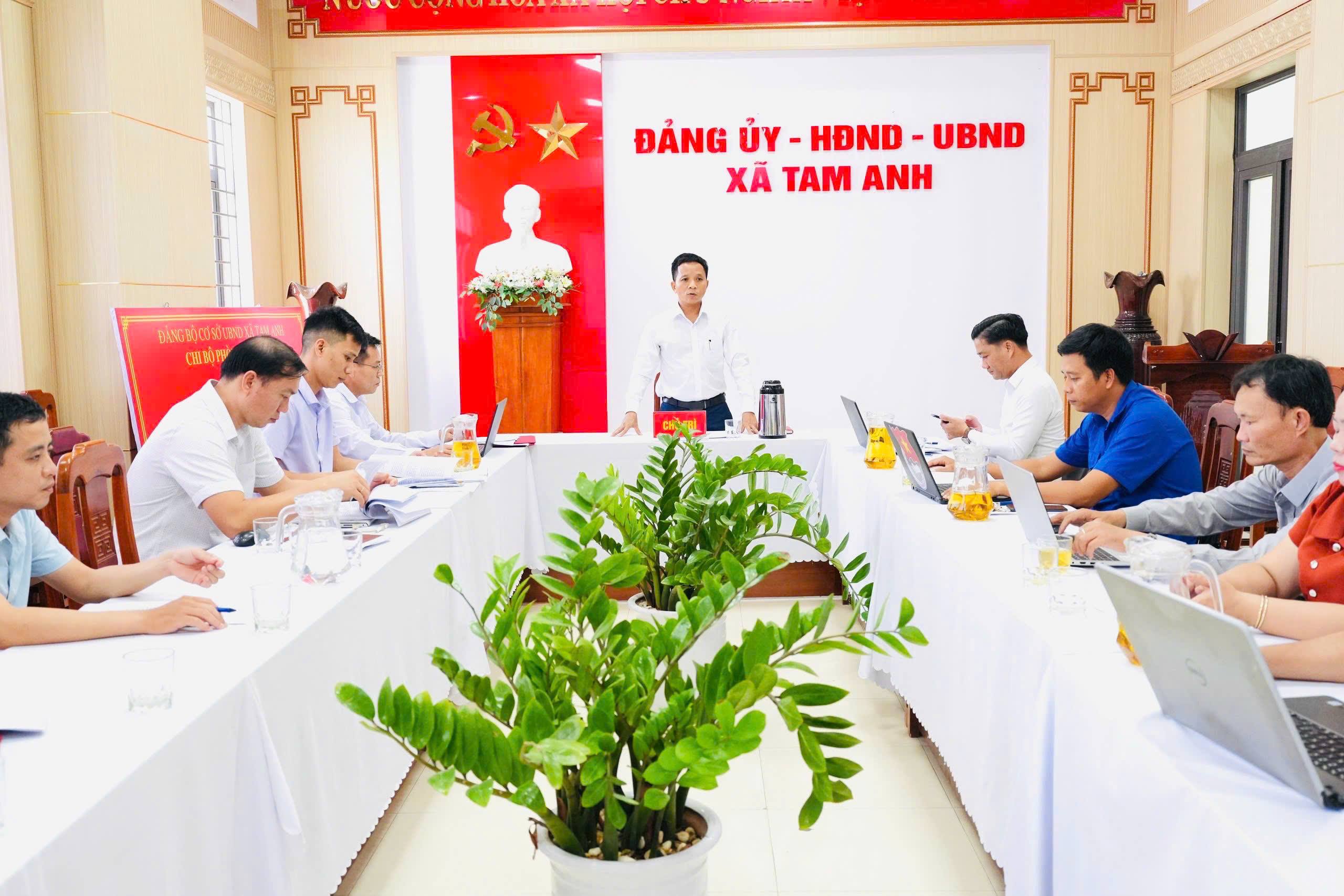 Đảng ủy xã Tam Anh tổ chức Hội nghị bàn giao chức năng, nhiệm vụ tham mưu công tác dân vận