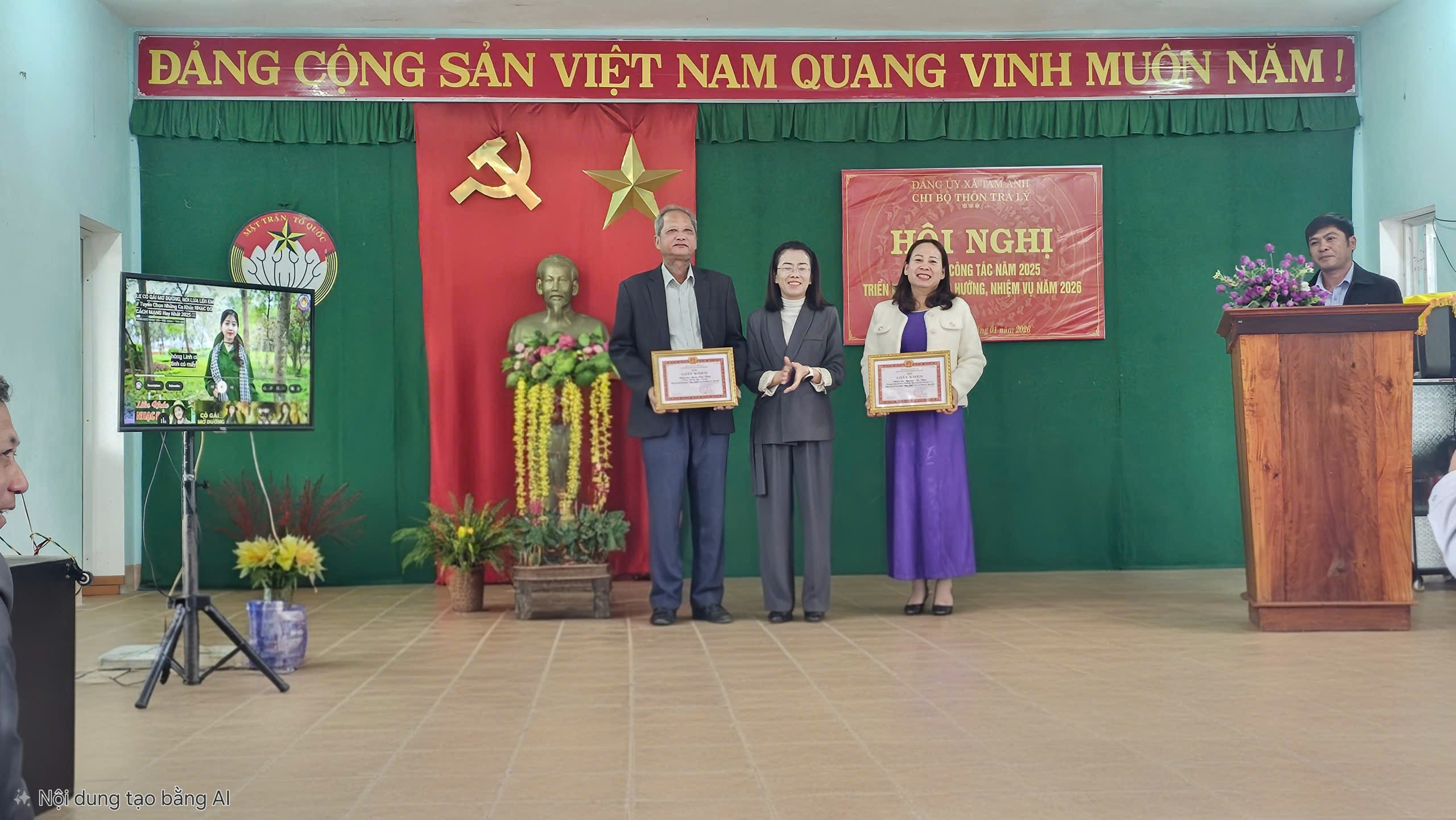Chi bộ thôn Trà Lý tổng kết hoạt động năm 2025, triển khai phương hướng, nhiệm vụ năm 2026