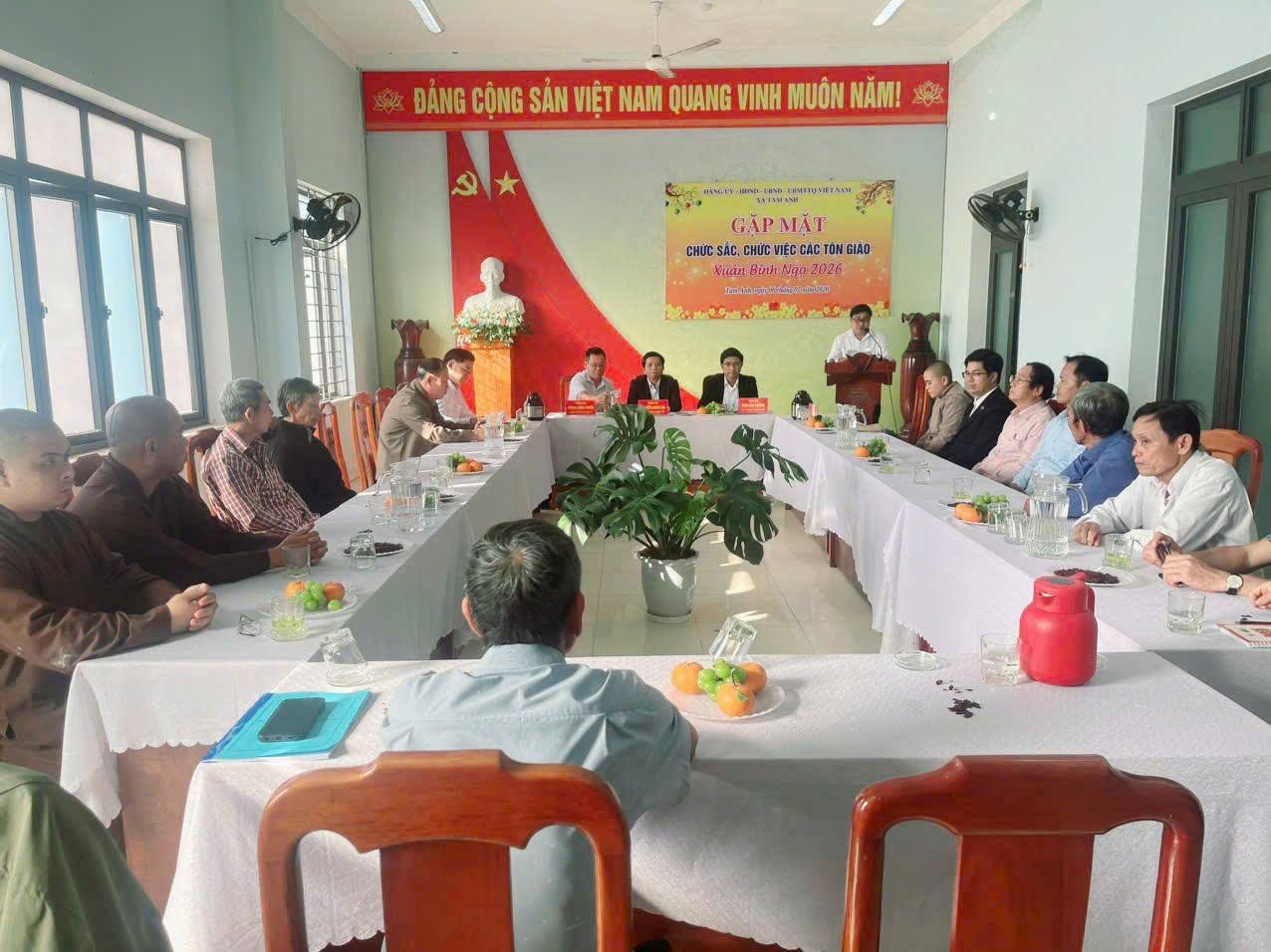 Tam Anh: Gặp mặt các chức sắc, chức việc các tôn giáo nhân dịp  Tết Nguyên đán Bính Ngọ 2026