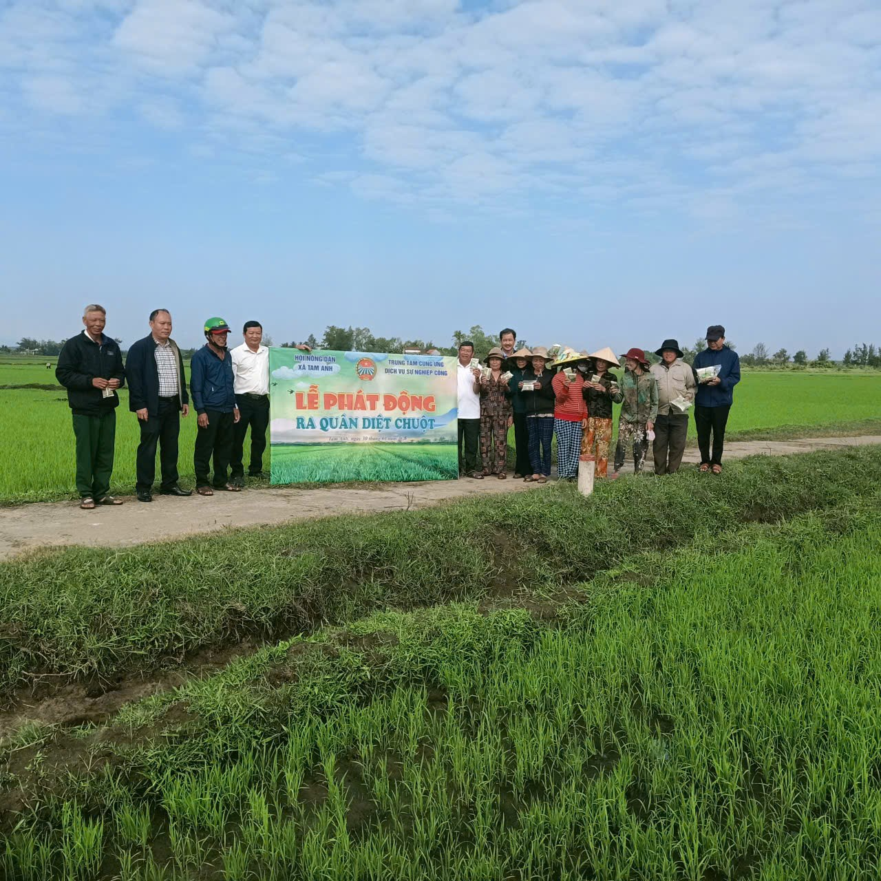 Tam Anh phát động ra quân diệt chuột bảo vệ sản xuất vụ Đông Xuân 2025-2026