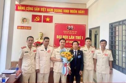 CHI BỘ CÔNG AN XÃ TRÀ VÂN TỔ CHỨC ĐẠI HỘI LẦN THỨ I, NHIỆM KỲ 2025 – 2030