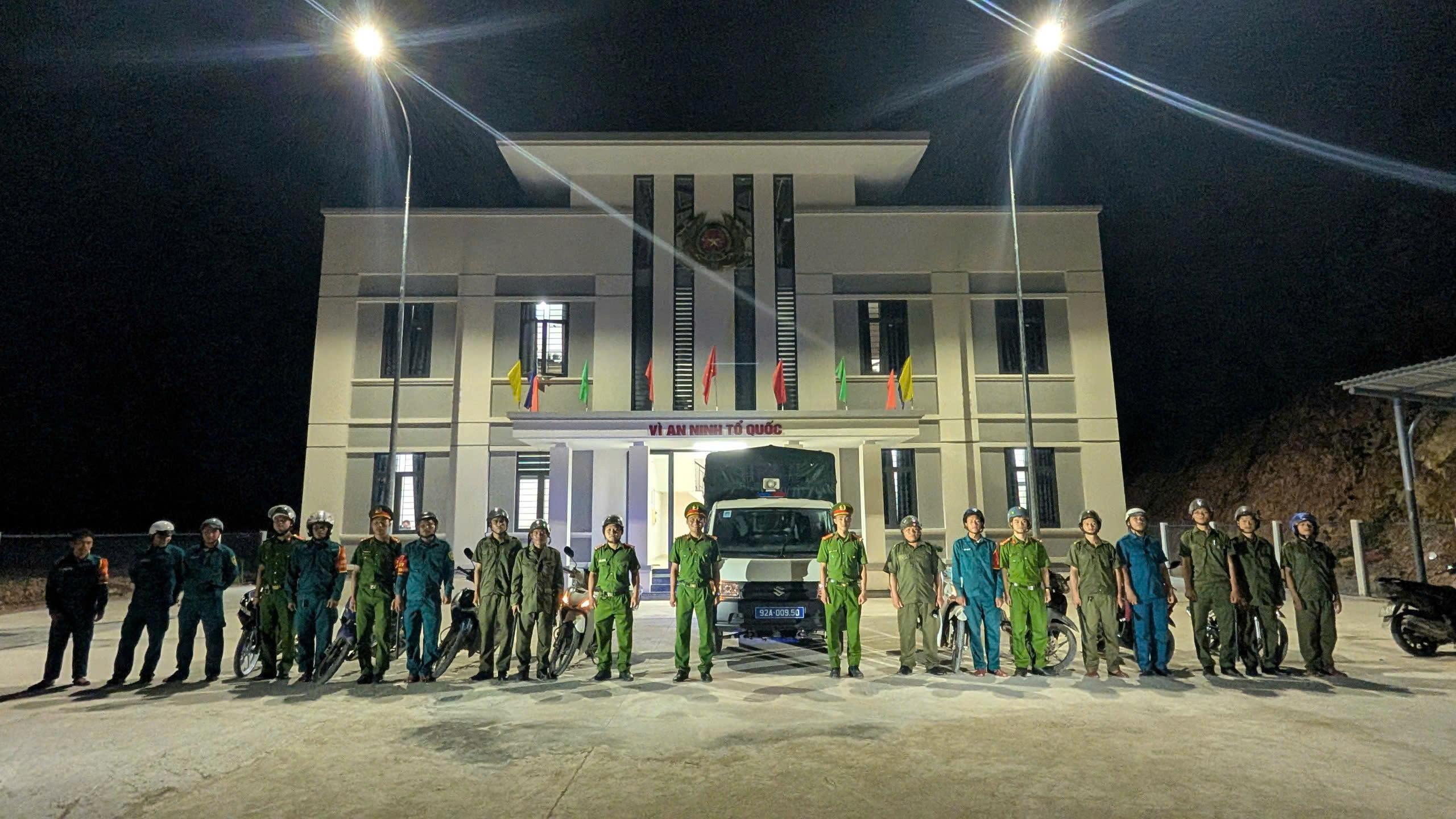 CÔNG AN XÃ TRÀ LENG RA QUÂN TUẦN TRA ĐẢM BẢO AN NINH TRẬT TỰ