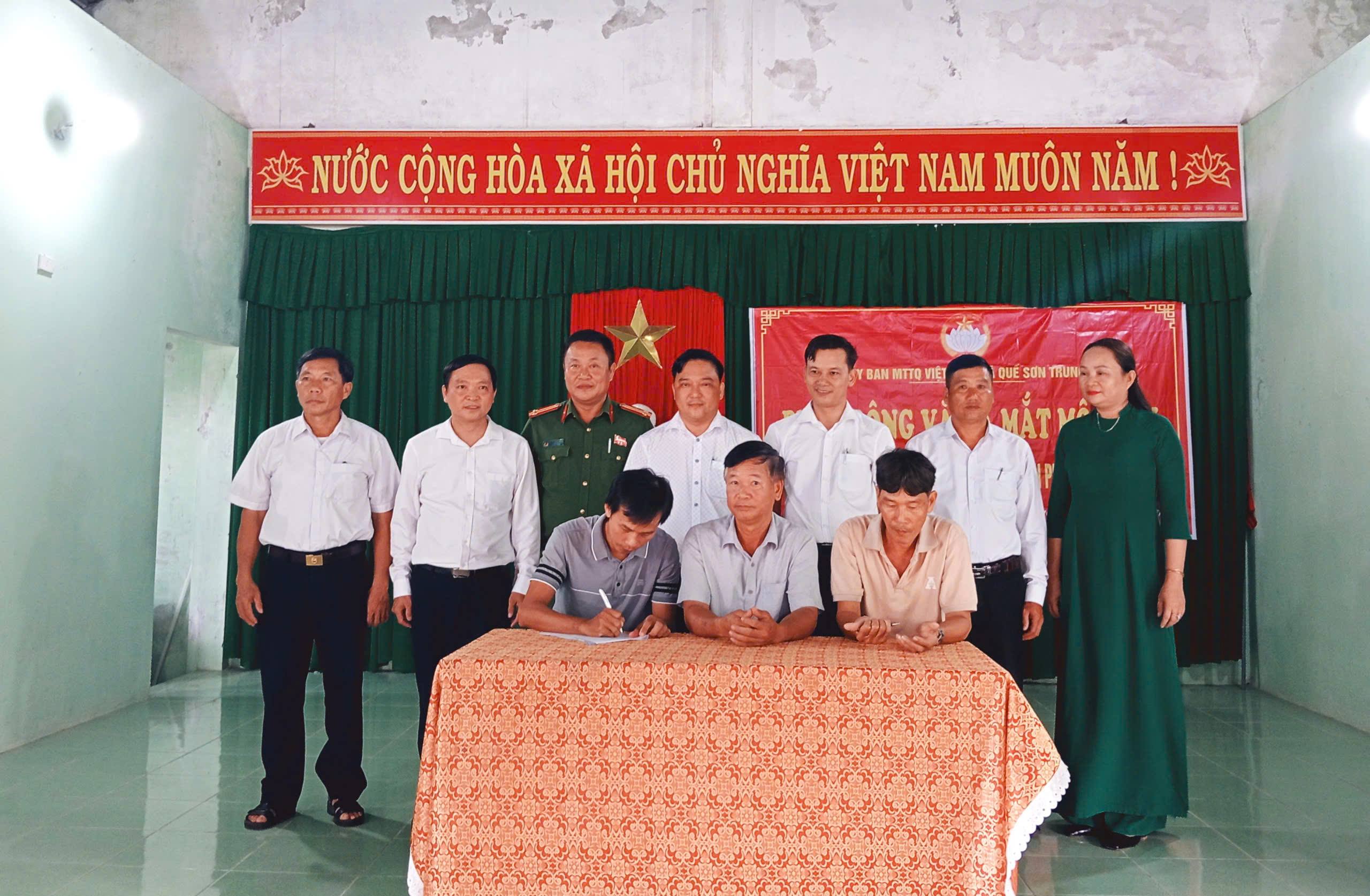 Xã Quế Sơn Trung ra mắt Mô hình Khu dân cư Đoàn kết, an toàn, no ấm, hạnh phúc; không ma túy