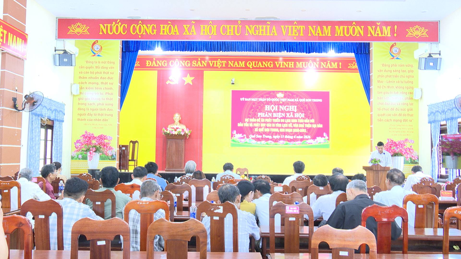 Hội nghị phản biện Đề án Phát triển Du lịch sinh thái trên địa bàn xã Quế Sơn Trung
