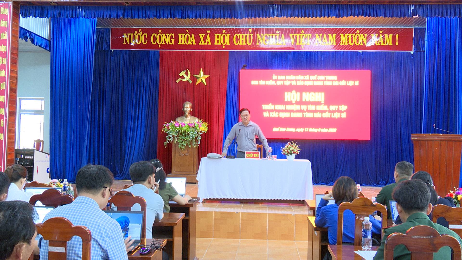 Xã Quế Sơn Trung triển khai Chiến dịch 500 ngày đêm tìm kiếm, quy tập và xác định danh tính hài cốt Liệt Sỹ
