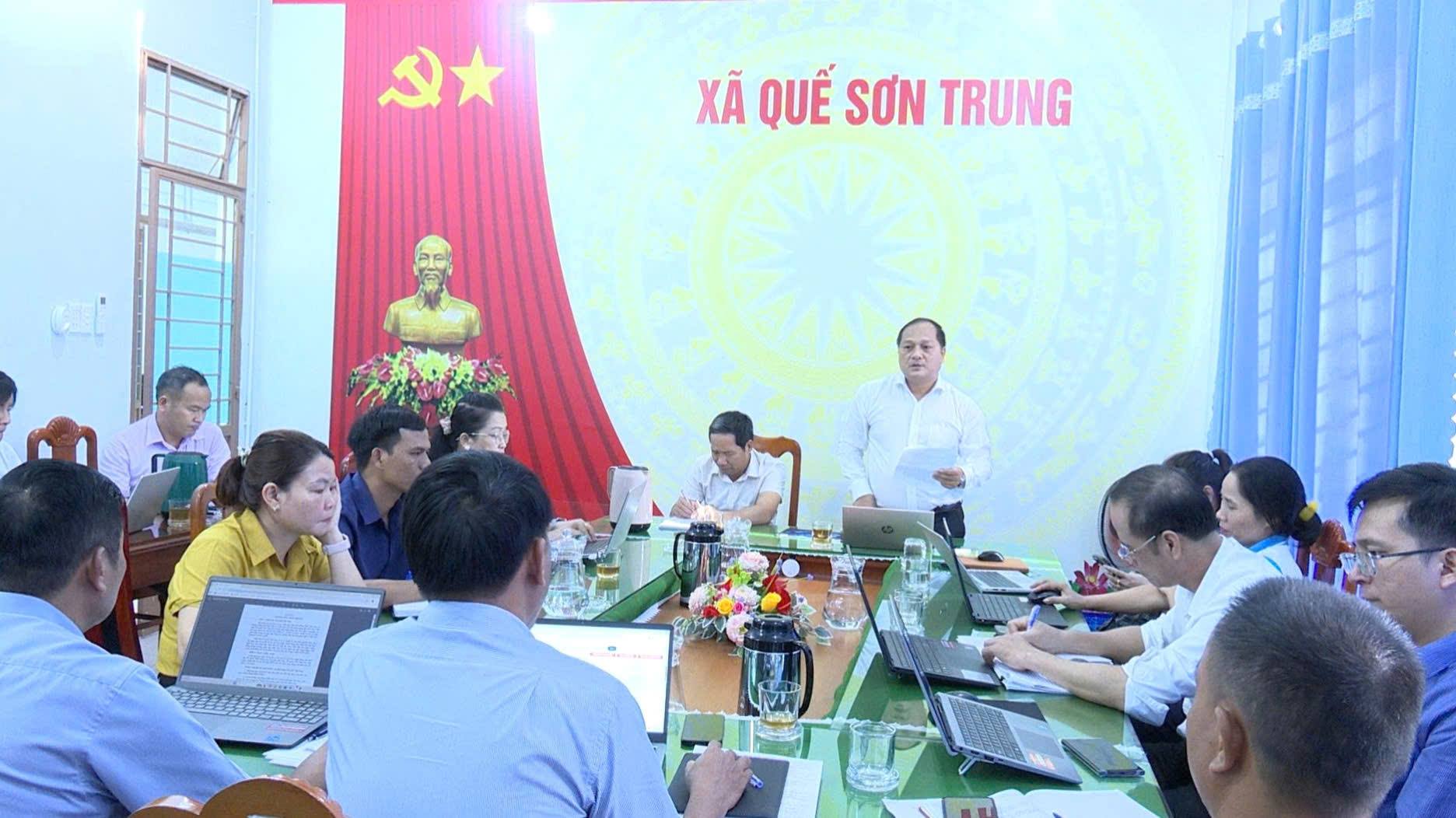 Hội đồng nhân dân xã Quế Sơn Trung họp Giao ban Quý III năm 2026