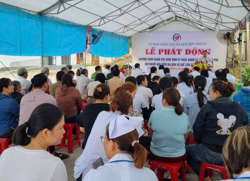 Xã Quế Sơn Trung triển khai khám sức khỏe miễn phí cho Nhân dân