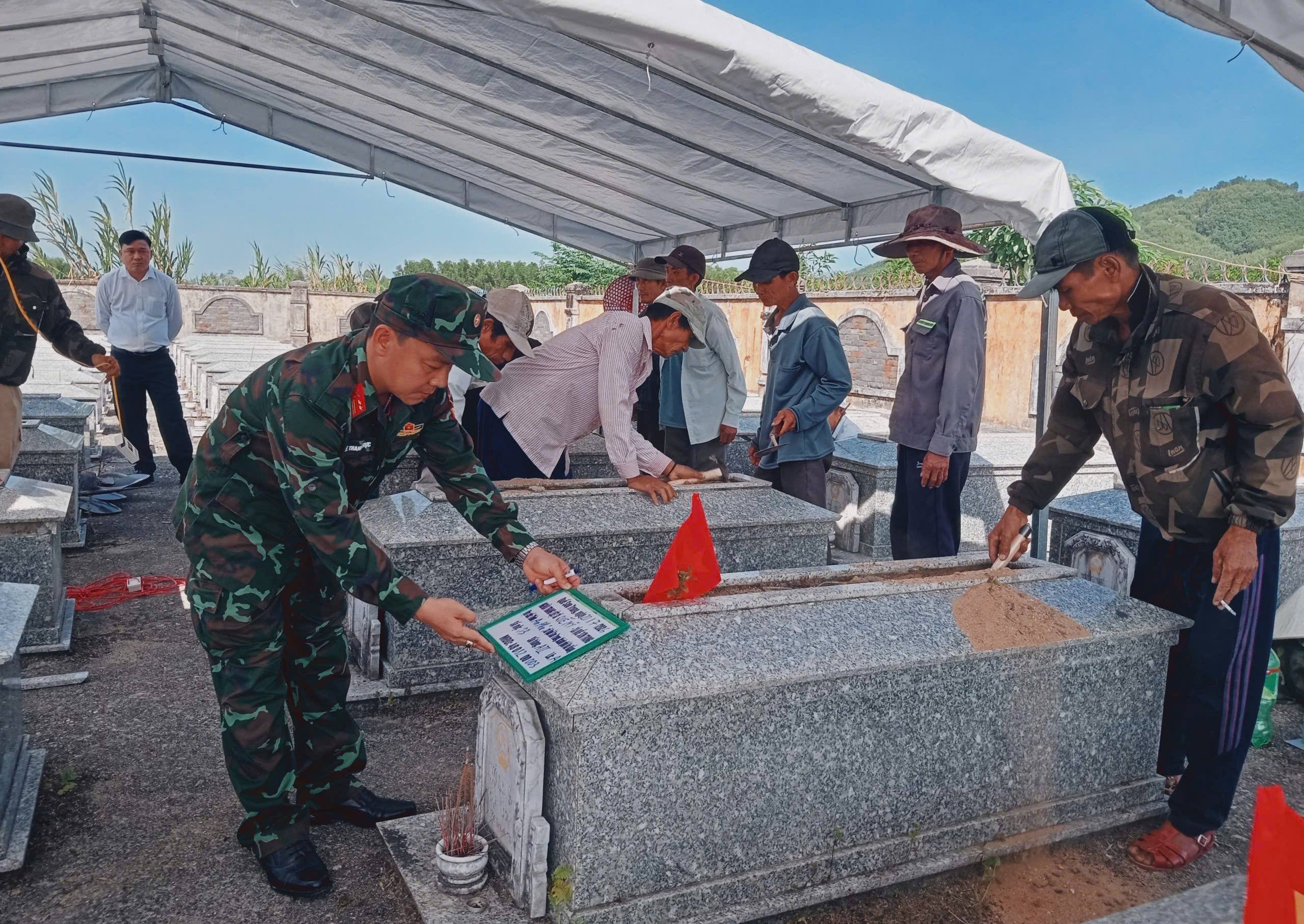 Xã Quế Sơn Trung triển khai lấy mẫu, xác định danh tính 1.647 hài cốt Liệt sỹ