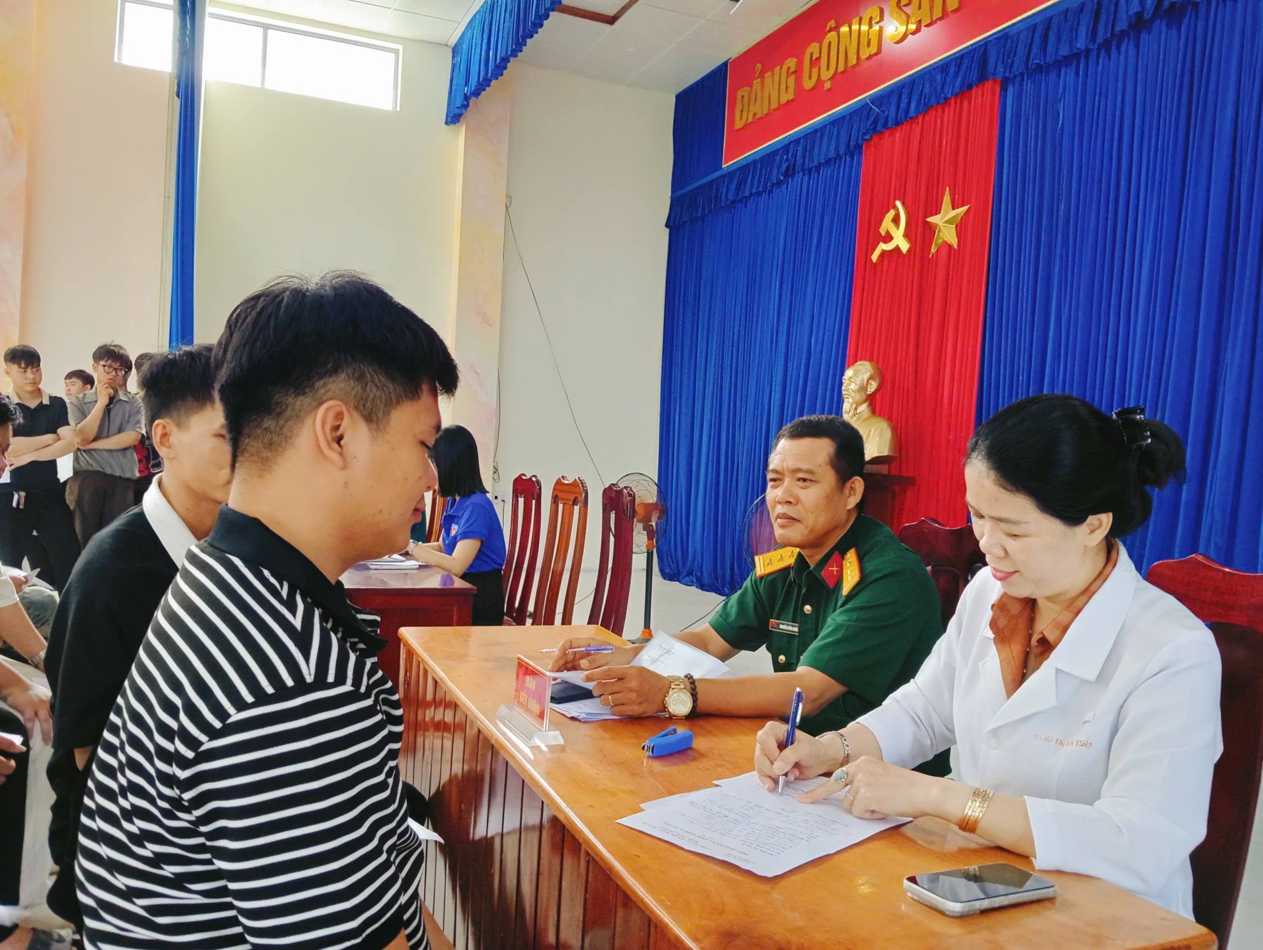 Xã Quế Sơn Trung sơ tuyển sức khỏe nghĩa vụ quân sự năm 2027