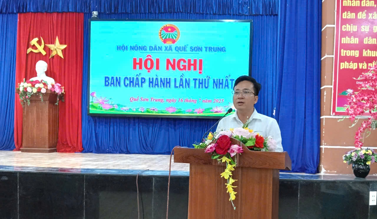 Hội Nông dân xã Quế Sơn Trung tổ chức Hội nghị Ban Chấp hành lần thứ I, nhiệm kỳ 2023 - 2028