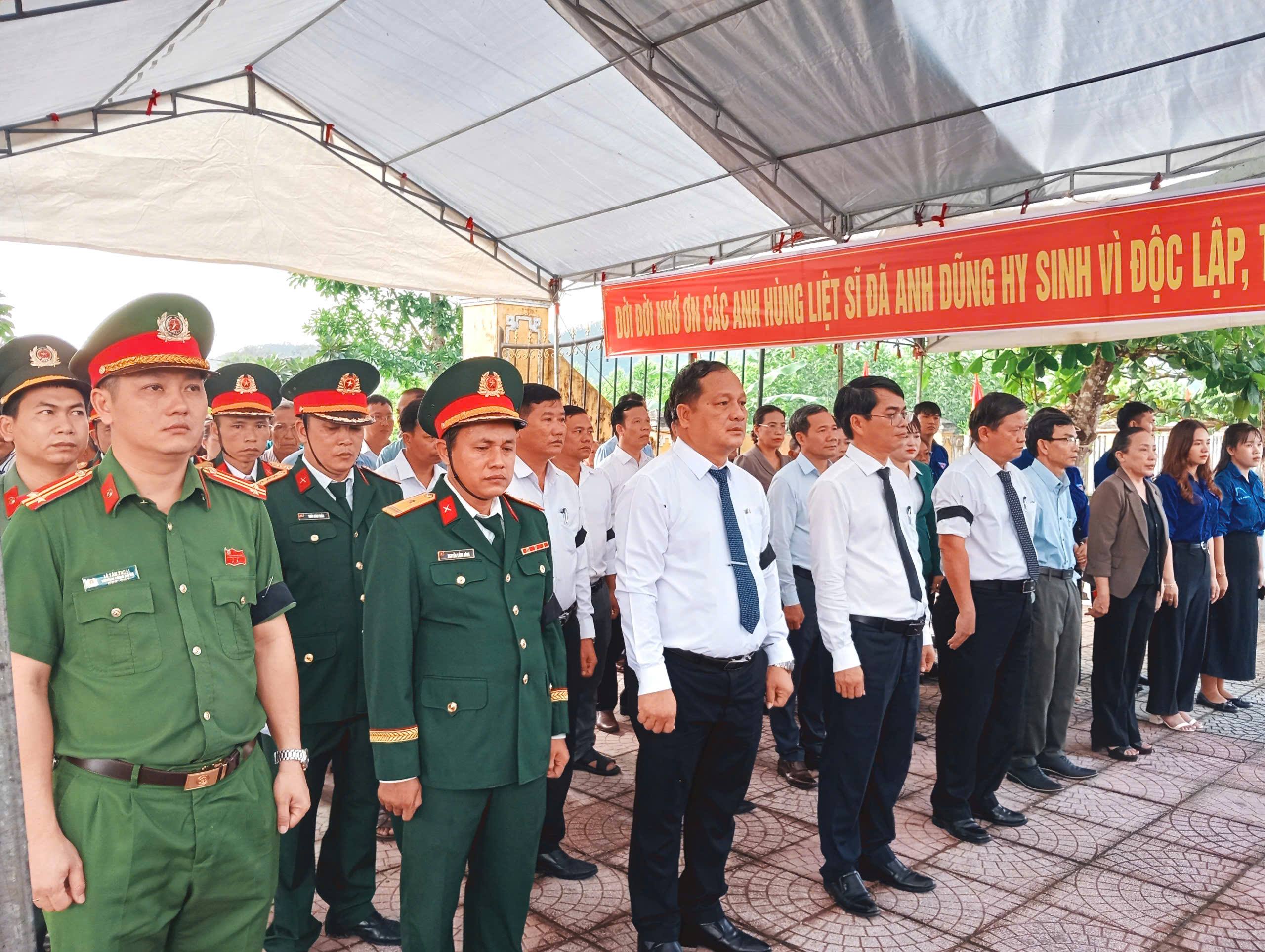 Xã Quế Sơn Trung truy điệu, an táng 03 Hài cốt Liệt Sỹ