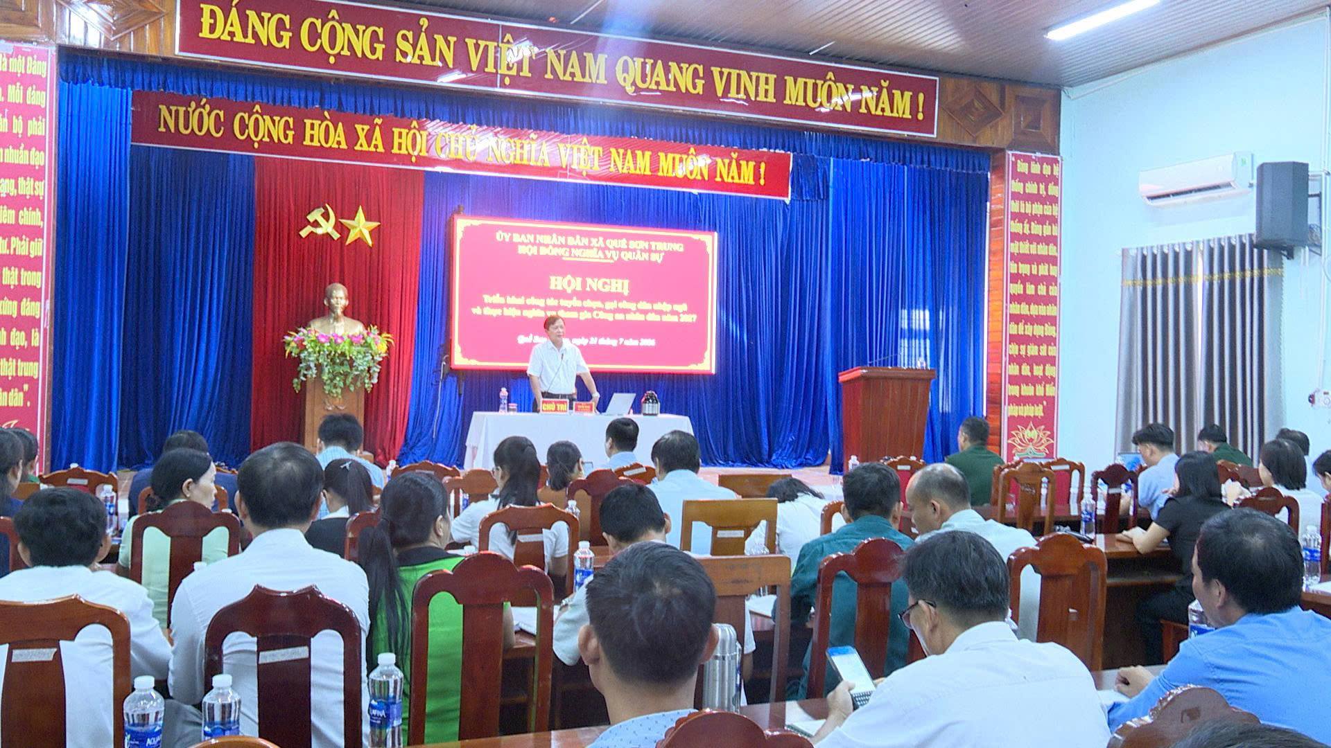 Quế Sơn Trung triển khai công tác tuyển chọn, gọi công dân nhập ngũ năm 2027