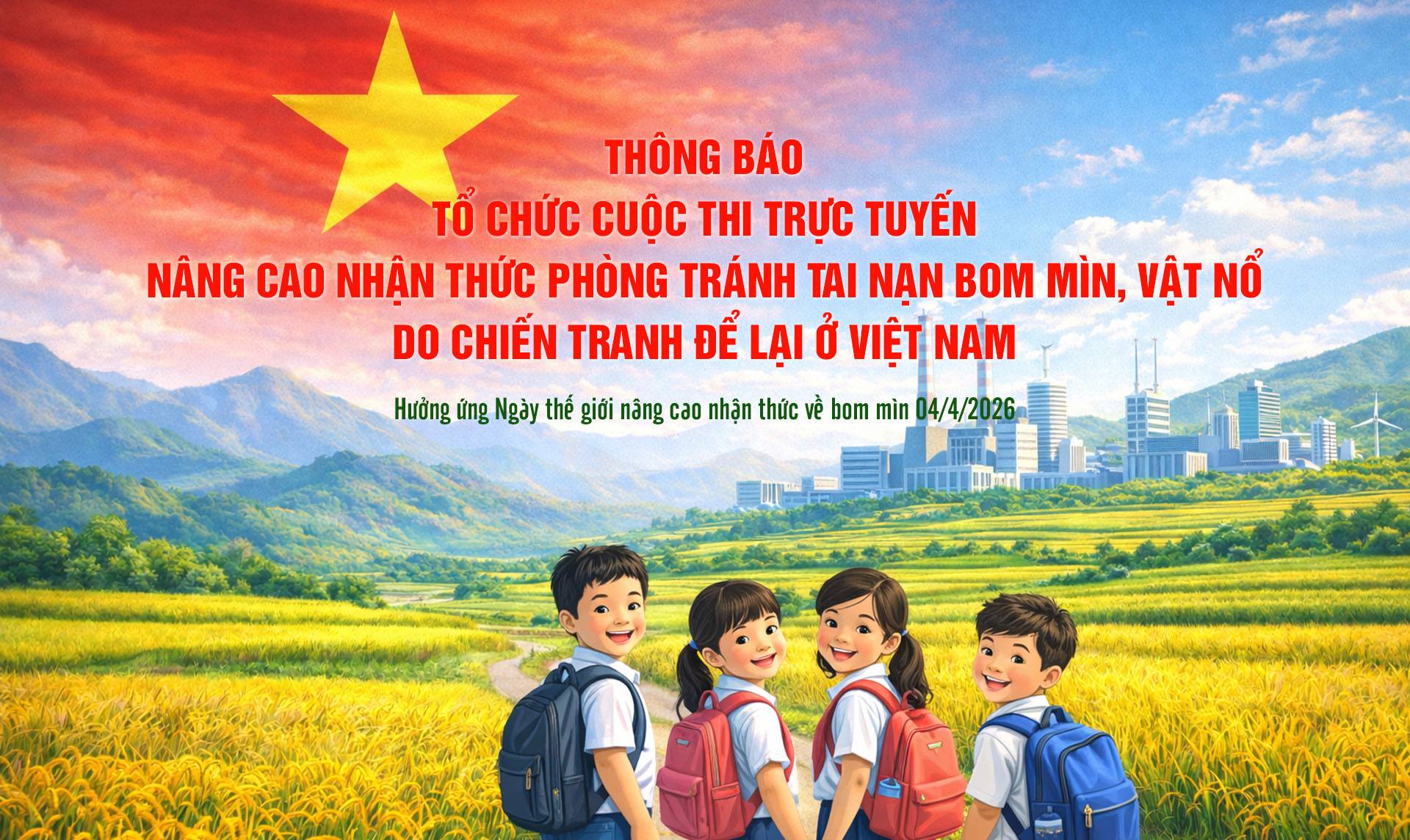 Xã Quế Sơn Trung phát động hưởng ứng cuộc thi trực tuyến nâng cao nhận thức phòng, tránh tai nạn bom mìn, vật liệu nổ sau chiến tranh ở Việt Nam