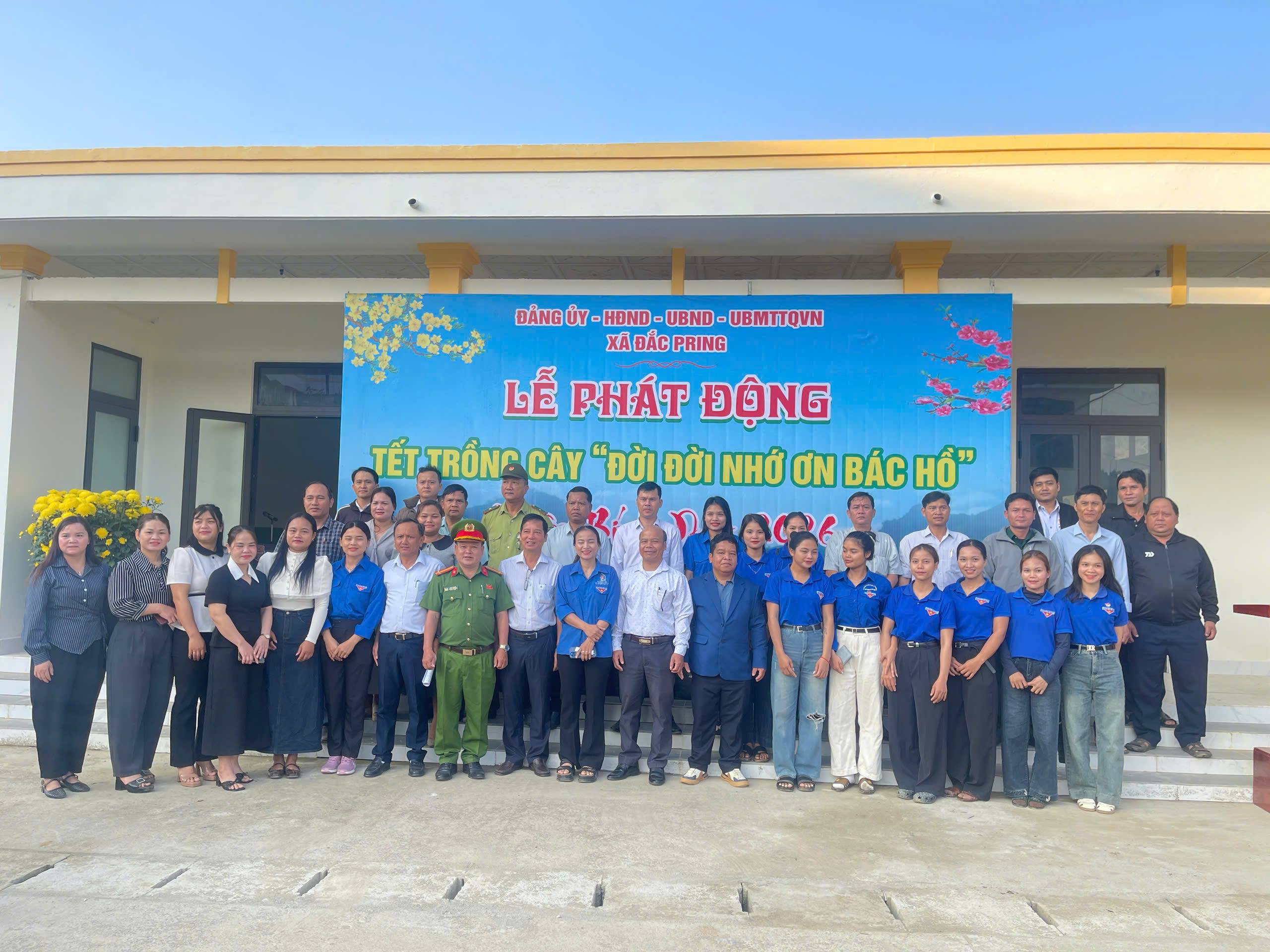 UBND xã Đắc Pring tổ chức Lễ phát động Tết trồng cây, đời đời nhớ ơn Bác Hồ