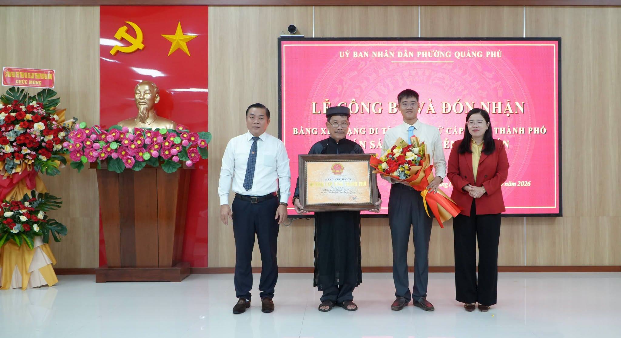 Quảng Phú đón nhận Bằng Di tích lịch sử cấp tỉnh “Mộ Án sát sứ Nguyễn Văn Xán”