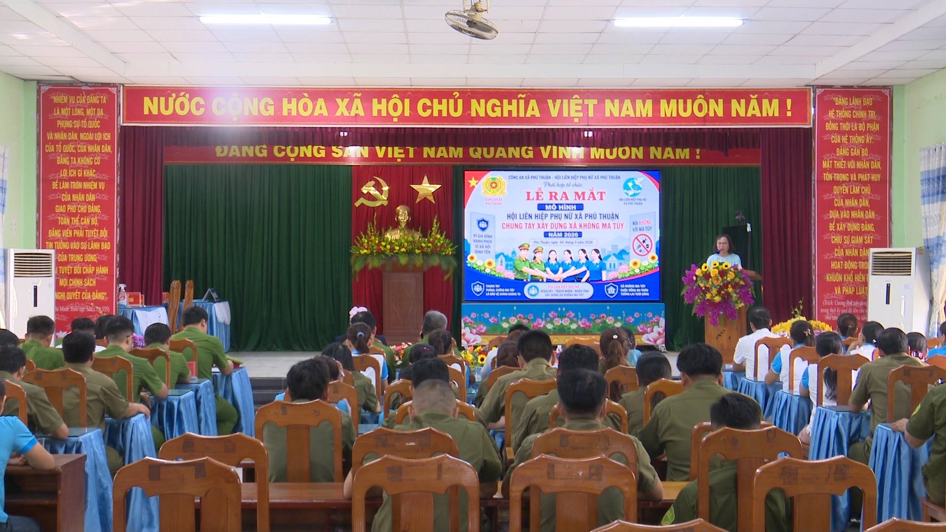 RA MẮT MÔ HÌNH “HỘI LIÊN HIỆP PHỤ NỮ XÃ PHÚ THUẬN CHUNG TAY XÂY DỰNG XÃ KHÔNG MA TUÝ NĂM 2026”