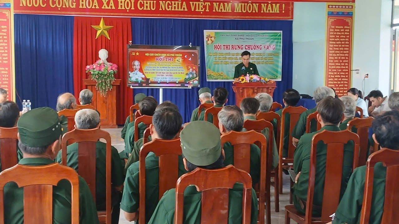 HỘI CỰU CHIẾN BINH XÃ TỔ CHỨC HỘI THI RUNG CHUÔNG VÀNG