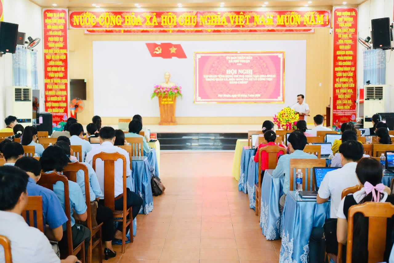 TẬP HUẤN ỨNG DỤNG TRỢ LÝ ẢO THÔNG MINH MISA ONEAI CHO ĐỘI NGŨ CÁN BỘ, CÔNG CHỨC, VIÊN CHỨC, GIÁO VIÊN TRÊN ĐỊA BÀN XÃ