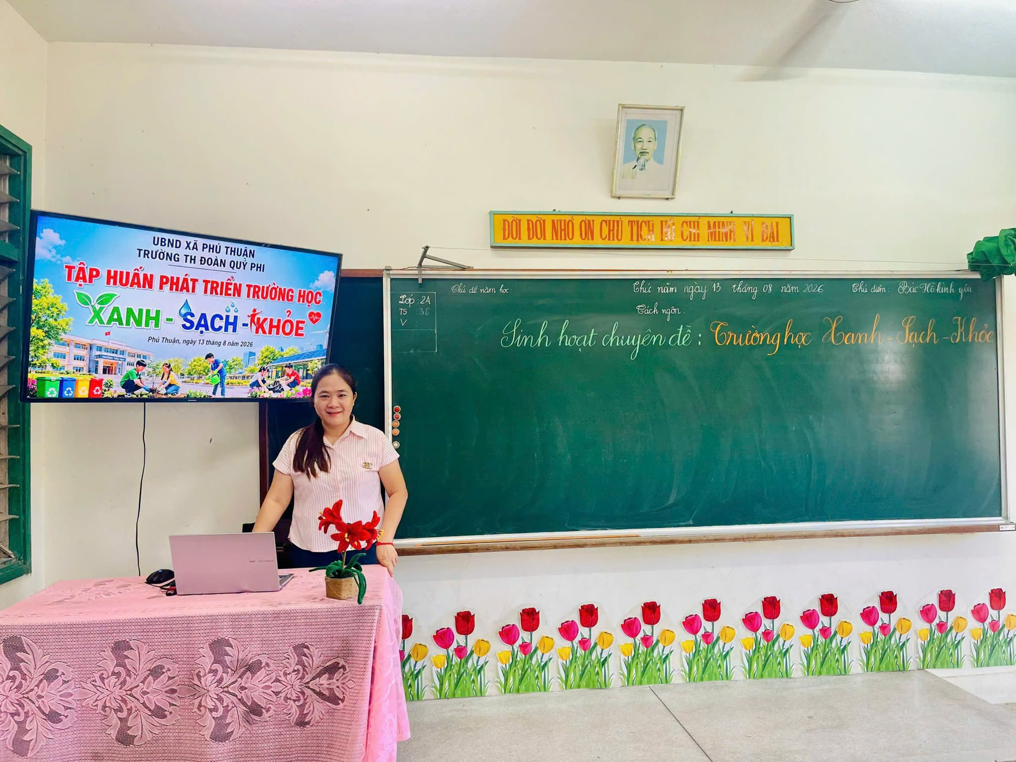 TRƯỜNG TIỂU HỌC ĐOÀN QUÝ PHI: TẬP HUẤN PHÁT TRIỂN TRƯỜNG HỌC “XANH – SẠCH – KHỎE”