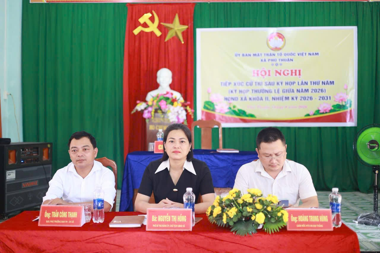 TỔ ĐẠI BIỂU SỐ 2 HĐND XÃ PHÚ THUẬN TIẾP XÚC CỬ TRI CÁC THÔN PHÚ BÌNH, PHÚ AN VÀ PHÚ XUÂN