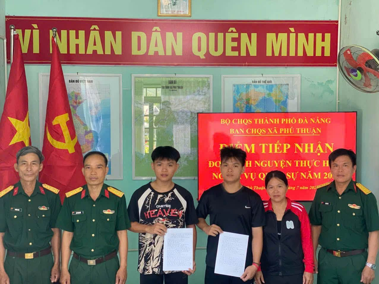THANH NIÊN PHÚ THUẬN – VIẾT ĐƠN TÌNH NGUYỆN, SẴN SÀNG LÊN ĐƯỜNG NHẬP NGŨ
