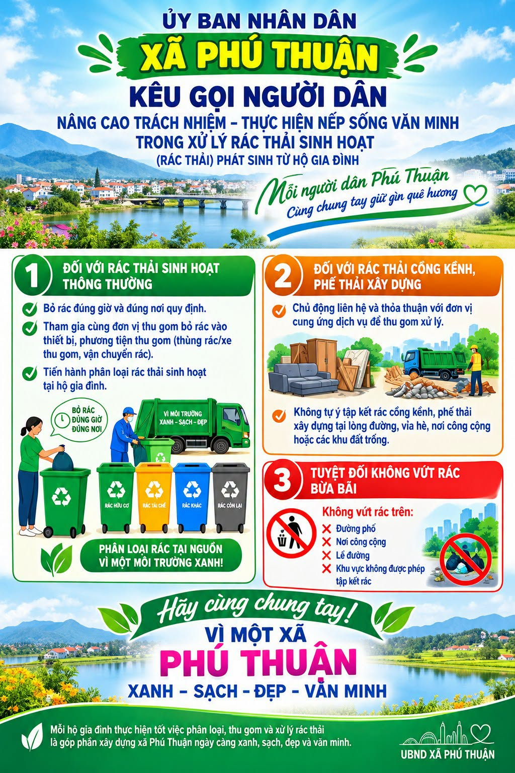 THỰC HIỆN NẾP SỐNG VĂN MINH TRONG XỬ LÝ RÁC THẢI SINH HOẠT