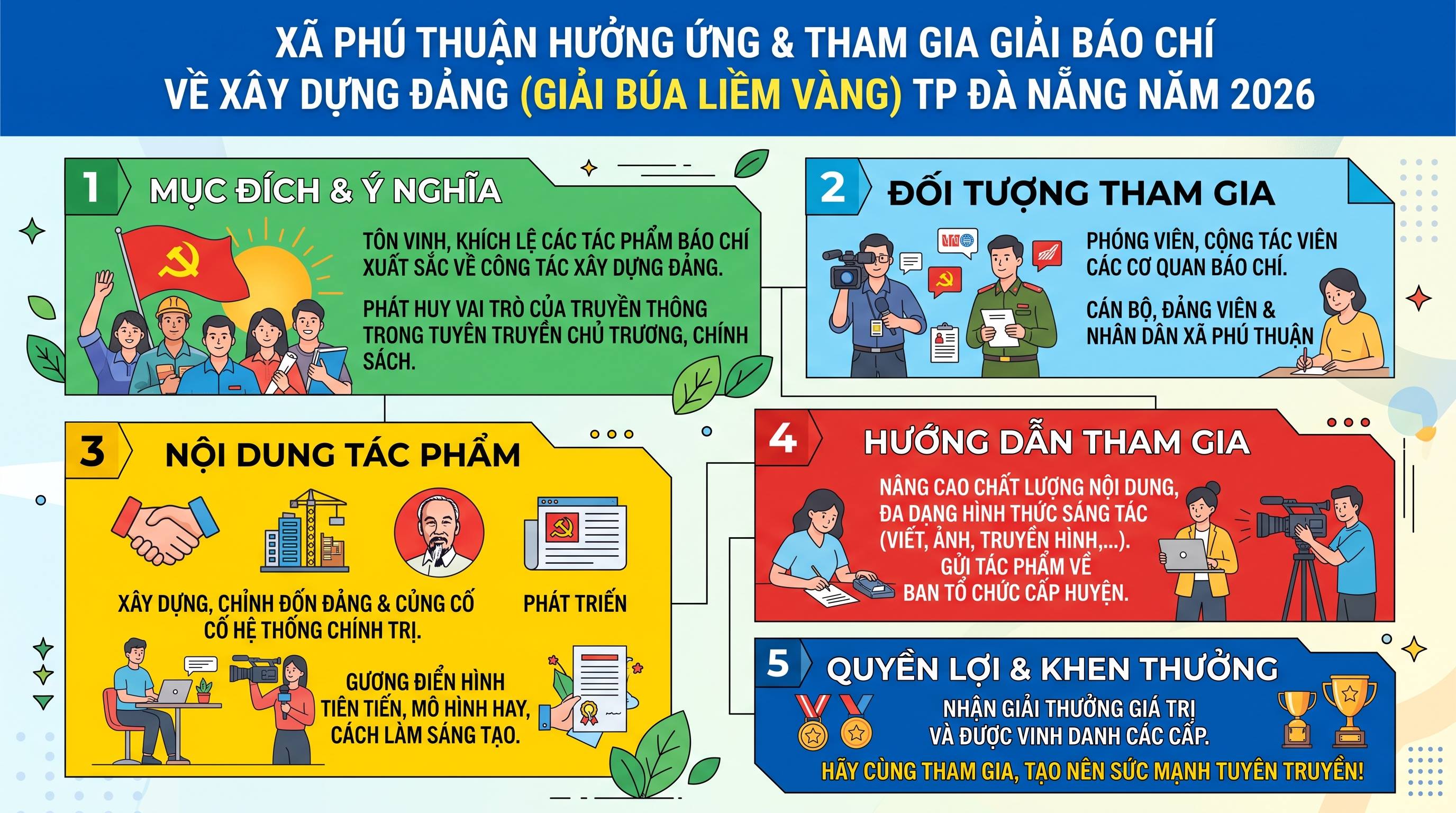 TUYÊN TRUYỀN VỀ HƯỞNG ỨNG, THAM GIA GIẢI BÁO CHÍ VỀ XÂY DỰNG ĐẢNG (GIẢI BÚA LIỀM VÀNG) THÀNH PHỐ ĐÀ NẴNG NĂM 2026