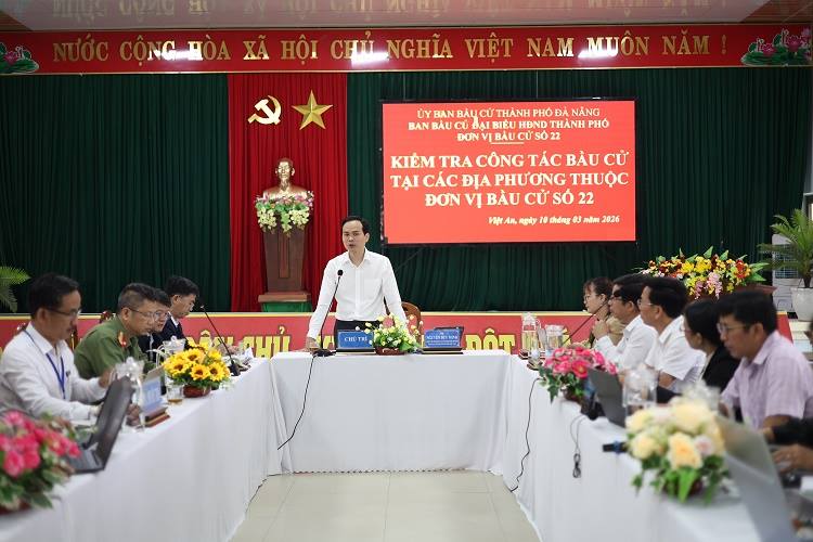BAN BẦU CỬ ĐẠI BIỂU HĐND TP ĐÀ NẴNG KIỂM TRA CÔNG TÁC CHUẨN BỊ BẦU CỬ TẠI ĐƠN VỊ BẦU CỬ SỐ 22