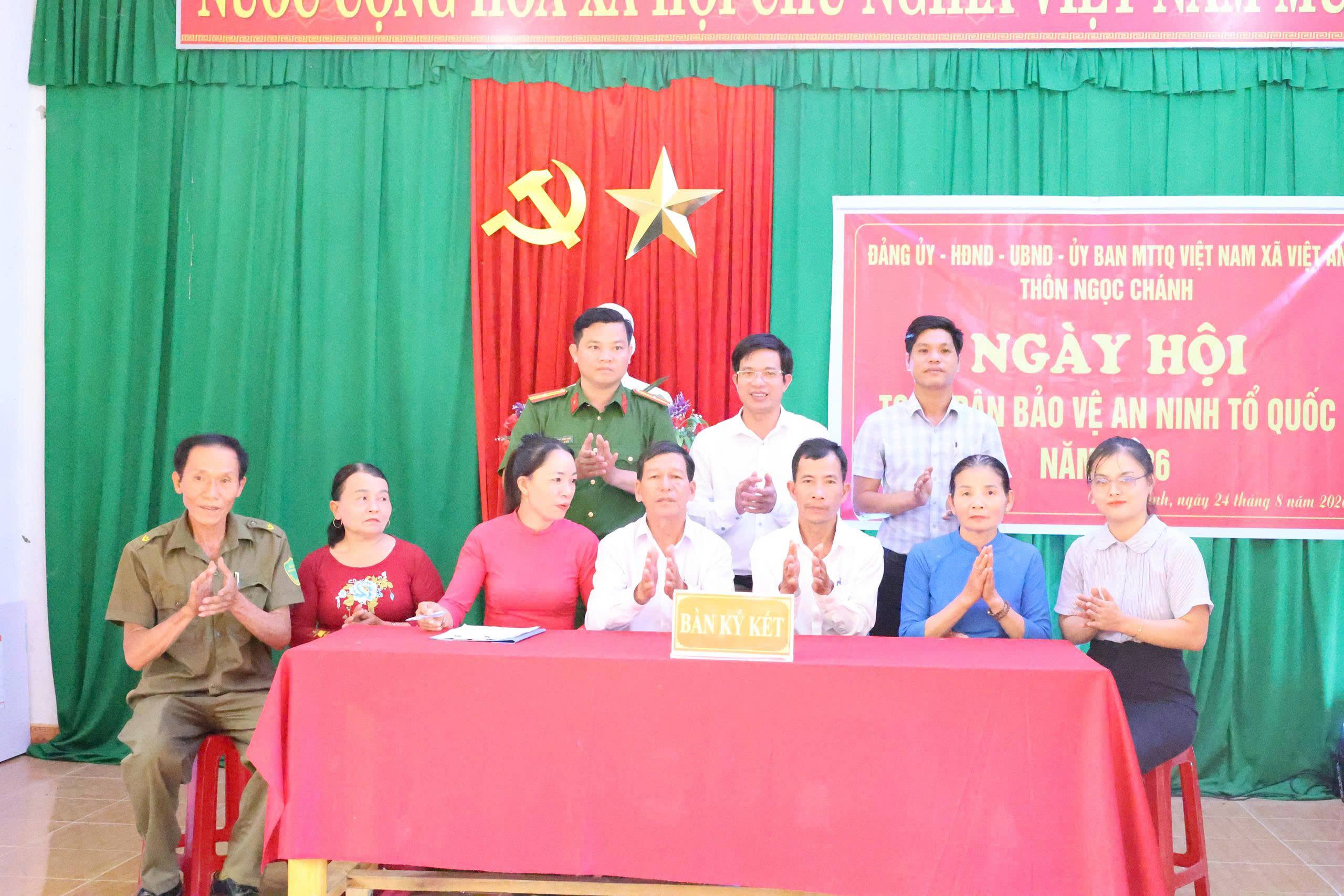 THÔN NGỌC CHÁNH TỔ CHỨC NGÀY HỘI TOÀN DÂN BẢO VỆ AN NINH TỔ QUỐC NĂM 2026