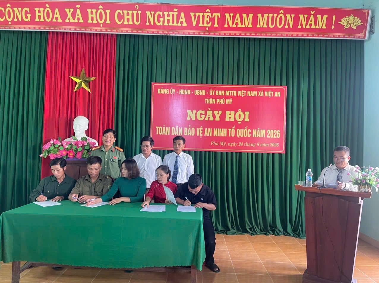 THÔN PHÚ MỸ TỔ CHỨC  “NGÀY HỘI TOÀN DÂN BẢO VỆ AN NINH TỔ QUỐC” NĂM 2026