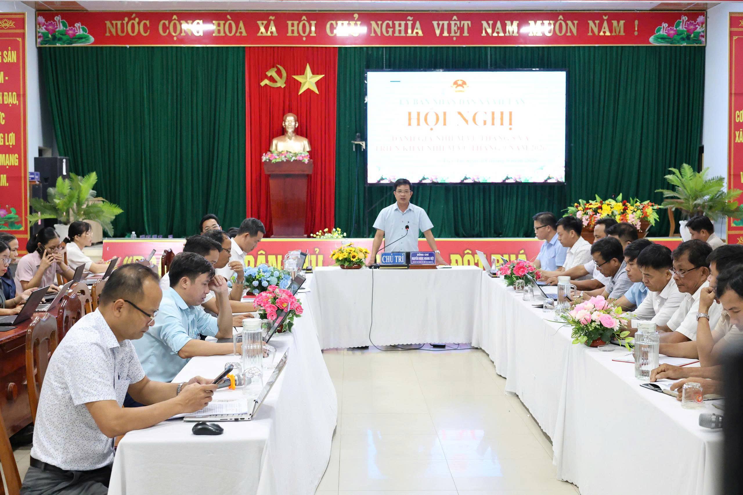 UBND XÃ VIỆT AN ĐÁNH GIÁ NHIỆM VỤ THÁNG 8, TRIỂN KHAI NHIỆM VỤ TRỌNG TÂM THÁNG 9 NĂM 2026