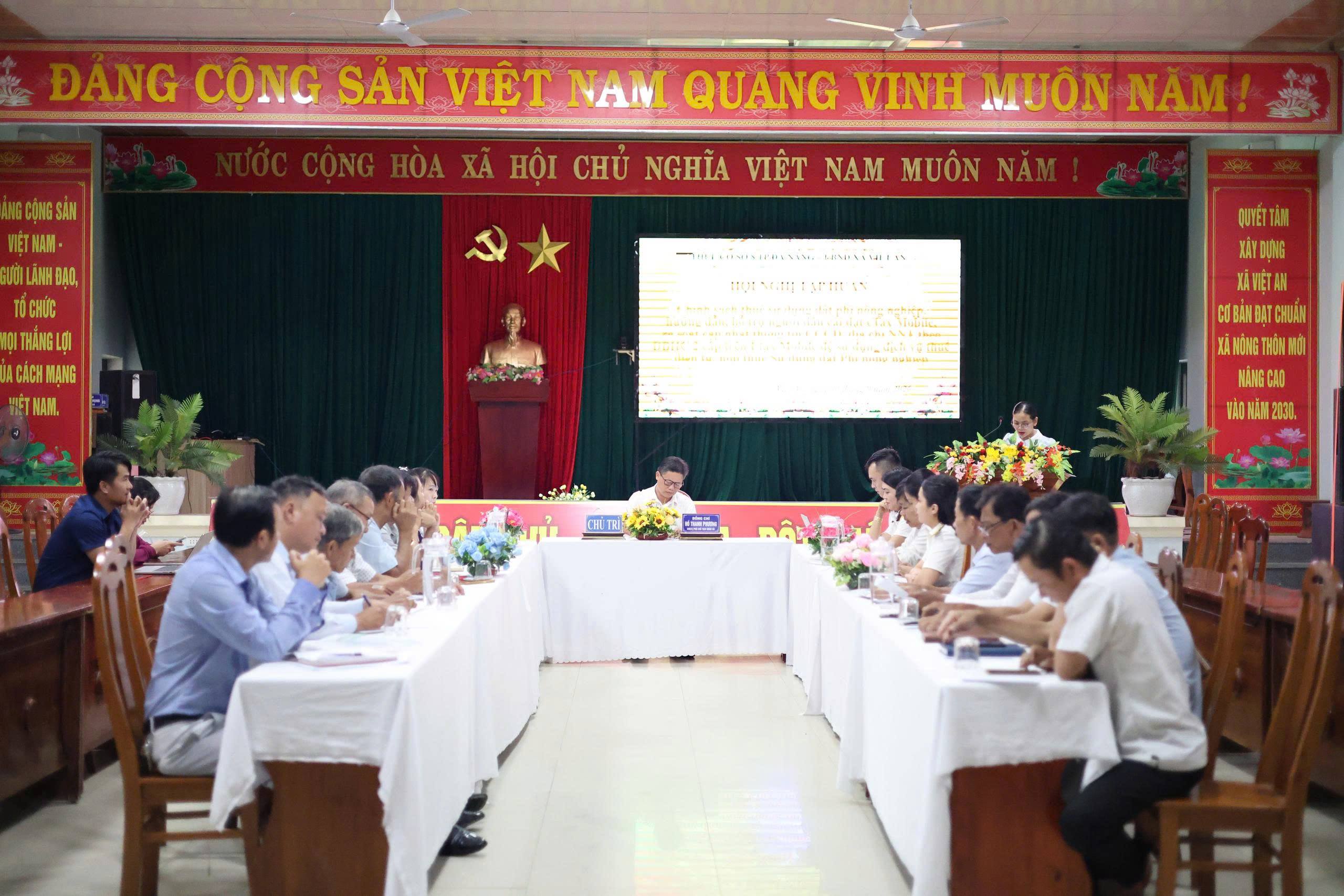 VIỆT AN TẬP HUẤN SỬ DỤNG ETAX MOBILE TRONG THU THUẾ SỬ DỤNG ĐẤT PHI NÔNG NGHIỆP