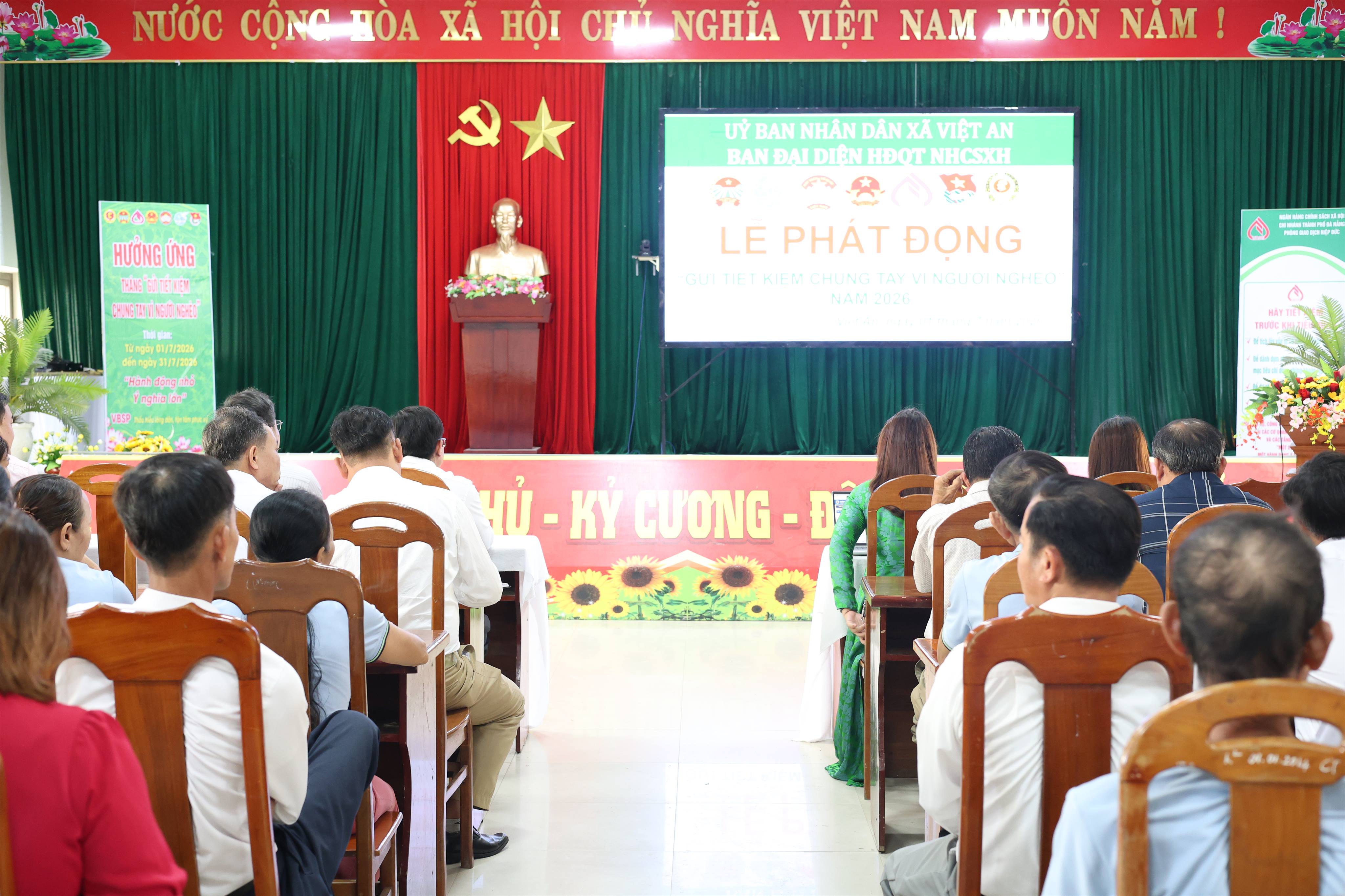 VIỆT AN PHÁT ĐỘNG “TUẦN LỄ GỬI TIỀN TIẾT KIỆM - CHUNG TAY VÌ NGƯỜI NGHÈO” NĂM 2026