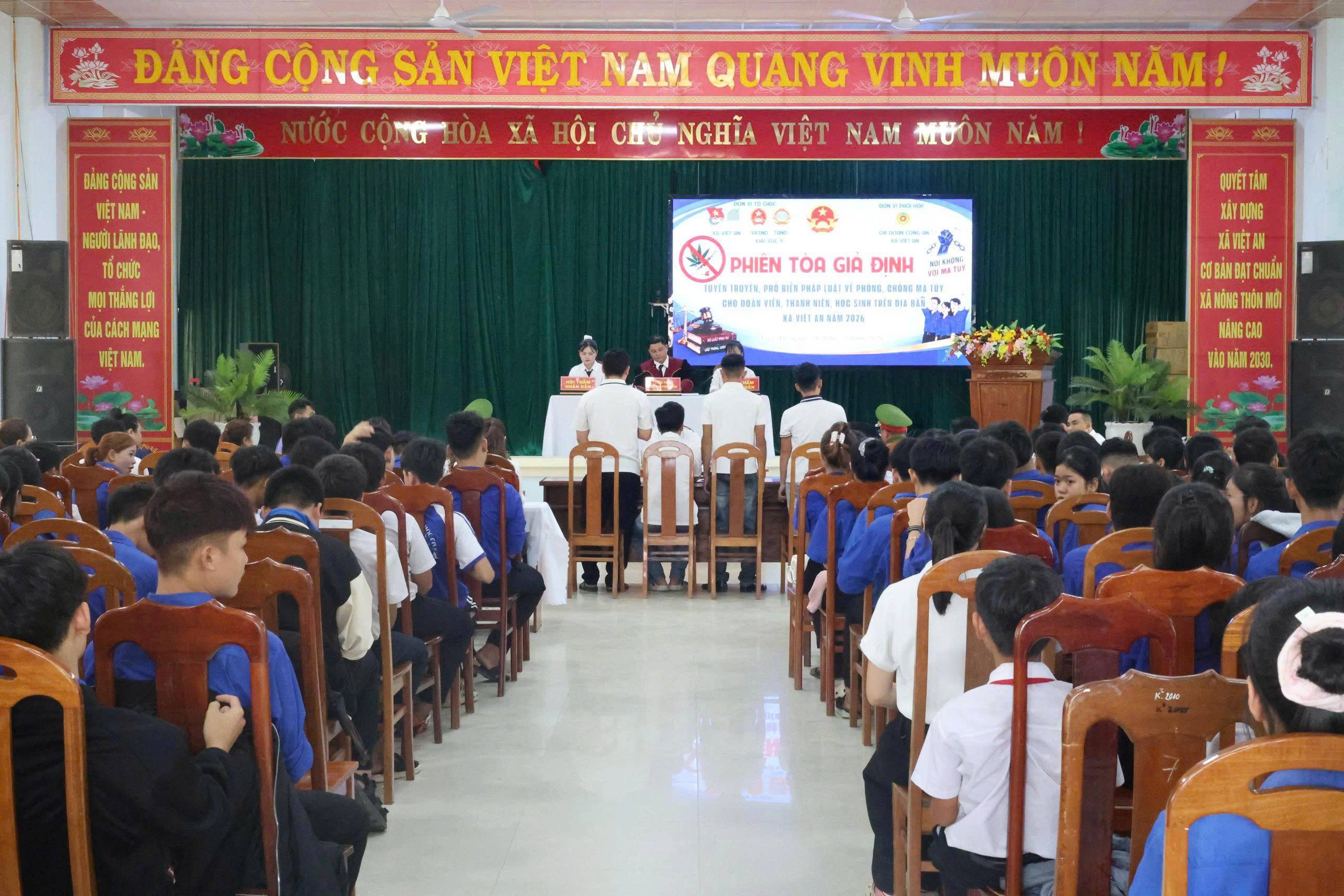 Tuyên truyền, phổ biến giáo dục pháp luật về phòng, chống ma túy thông qua “Phiên tòa giả định”