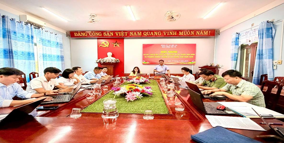 BAN CÔNG TÁC 35 ĐẢNG ỦY XÃ VIỆT AN SƠ KẾT 9 THÁNG ĐẦU NĂM, TRIỂN KHAI NHIỆM VỤ QUÝ IV NĂM 2026