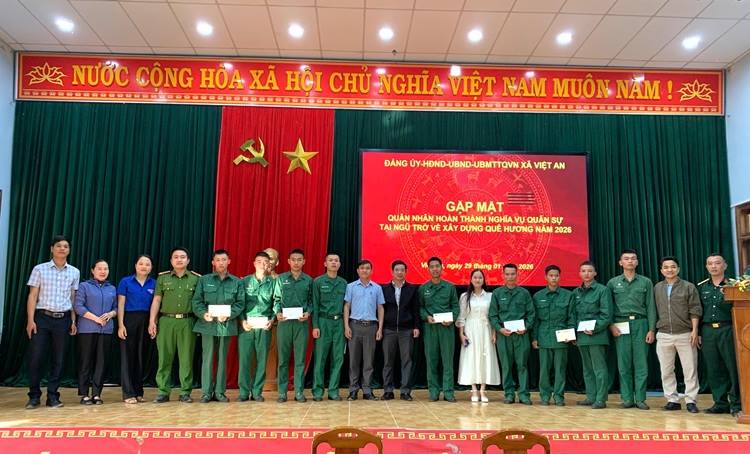 GẶP MẶT QUÂN NHÂN HOÀN THÀNH NGHĨA VỤ QUÂN SỰ TRỞ VỀ ĐỊA PHƯƠNG NĂM 2026