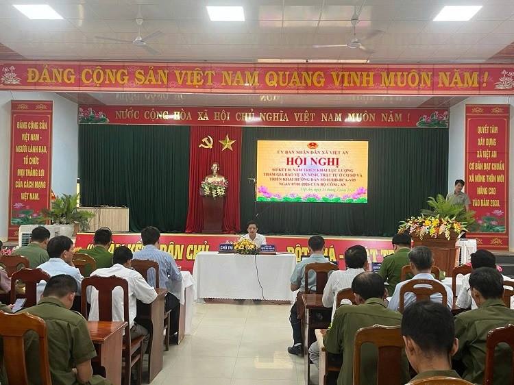 VIỆT AN SƠ KẾT 1 NĂM TRIỂN KHAI LỰC LƯỢNG THAM GIA BẢO VỆ AN NINH, TRẬT TỰ Ở CƠ SỞ