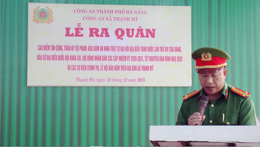 Công an xã Thạnh Mỹ ra quân cao điểm tấn công, trấn áp tội phạm