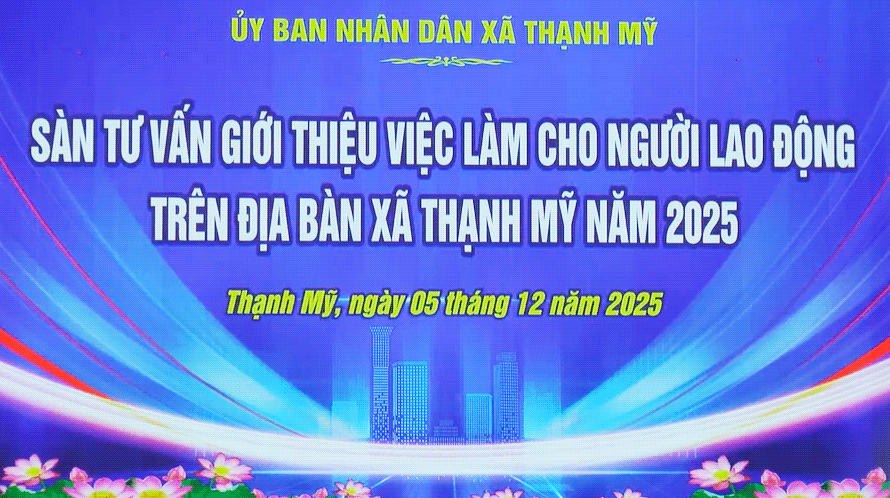 Thạnh Mỹ: Tổ chức sàn tư vấn, giới thiệu việc làm cho người lao động năm 2025