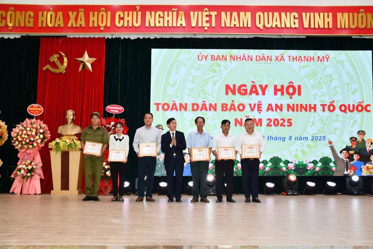 Xã Thạnh Mỹ tổ chức Ngày hội toàn dân bảo vệ An ninh Tổ quốc năm 2025