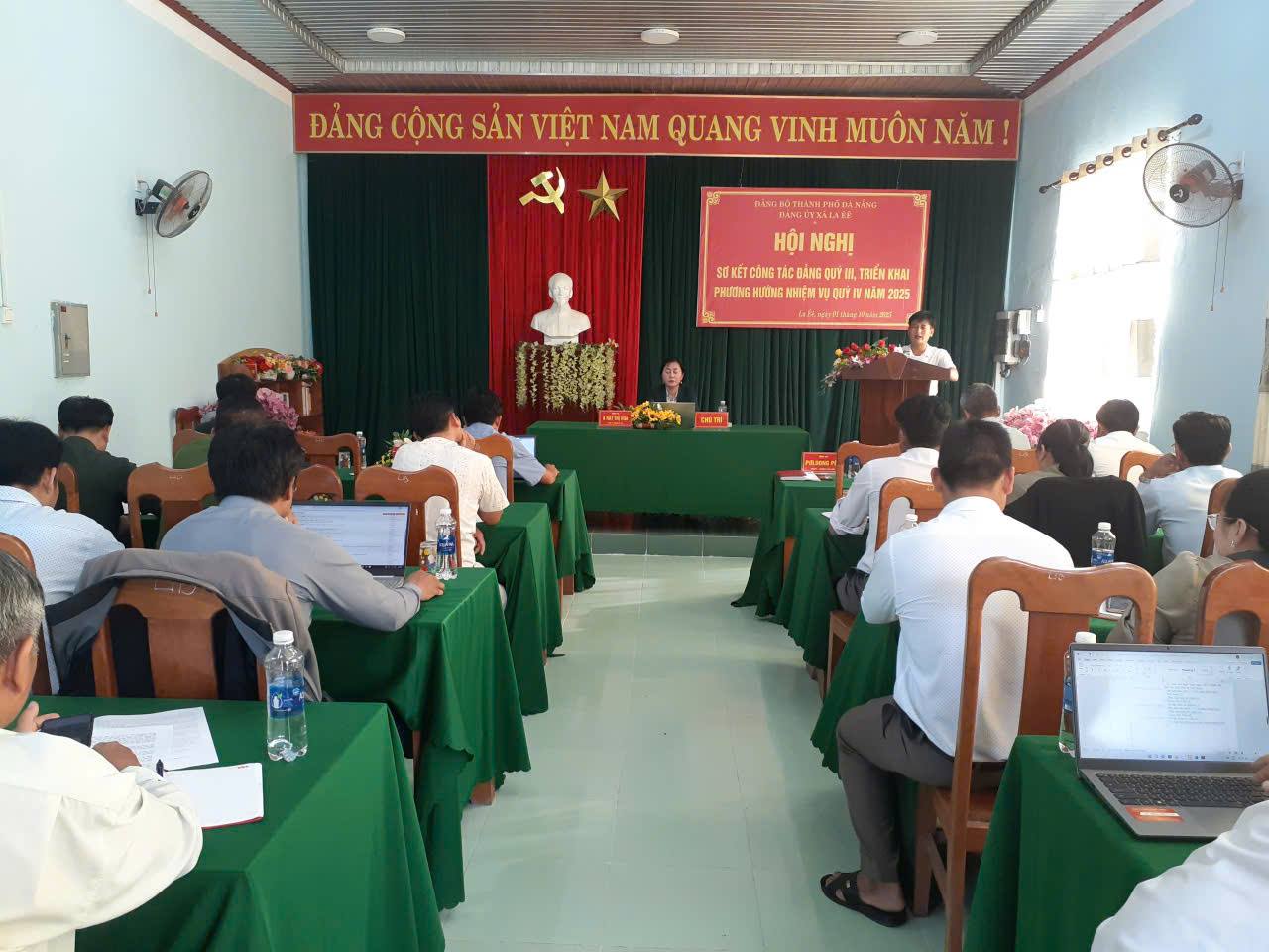 ĐẢNG ỦY XÃ LA ÊÊ: SƠ KẾT CÔNG TÁC QUÝ III, TRIỂN KHAI PHƯƠNG HƯỚNG NHIỆM VỤ QUÝ IV/2025.