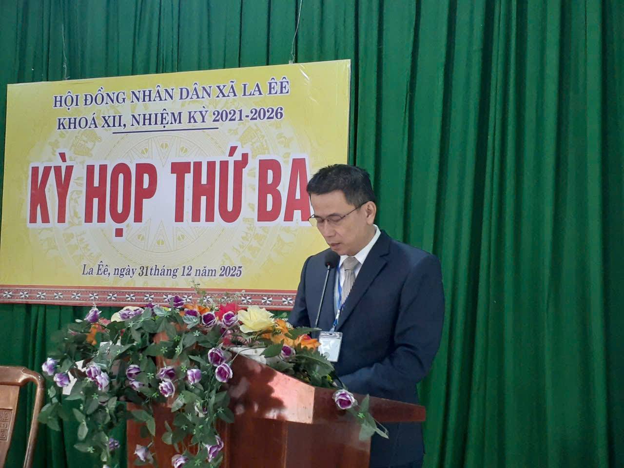 HĐND XÃ LA ÊÊ TỔ CHỨC KỲ HỌP THỨ 3,  KỲ HỌP THƯỜNG LỆ CUỐI NĂM 2025