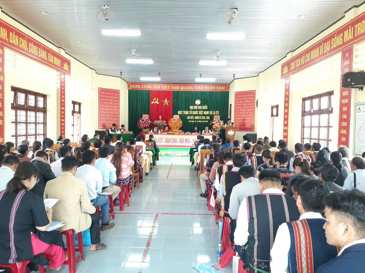 ĐẠI HỘI MTTQ VIỆT NAM XÃ LA ÊÊ LẦN THỨ I, NHIỆM KỲ 2025-2030:  LAN TỎA TINH THẦN ĐOÀN KẾT, CHĂM LO ĐỜI SỐNG NHÂN DÂN.