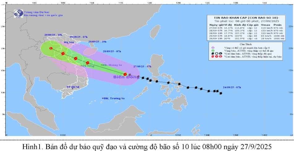 TIN BÃO KHẨN CẤP (Cơn bão số 10)