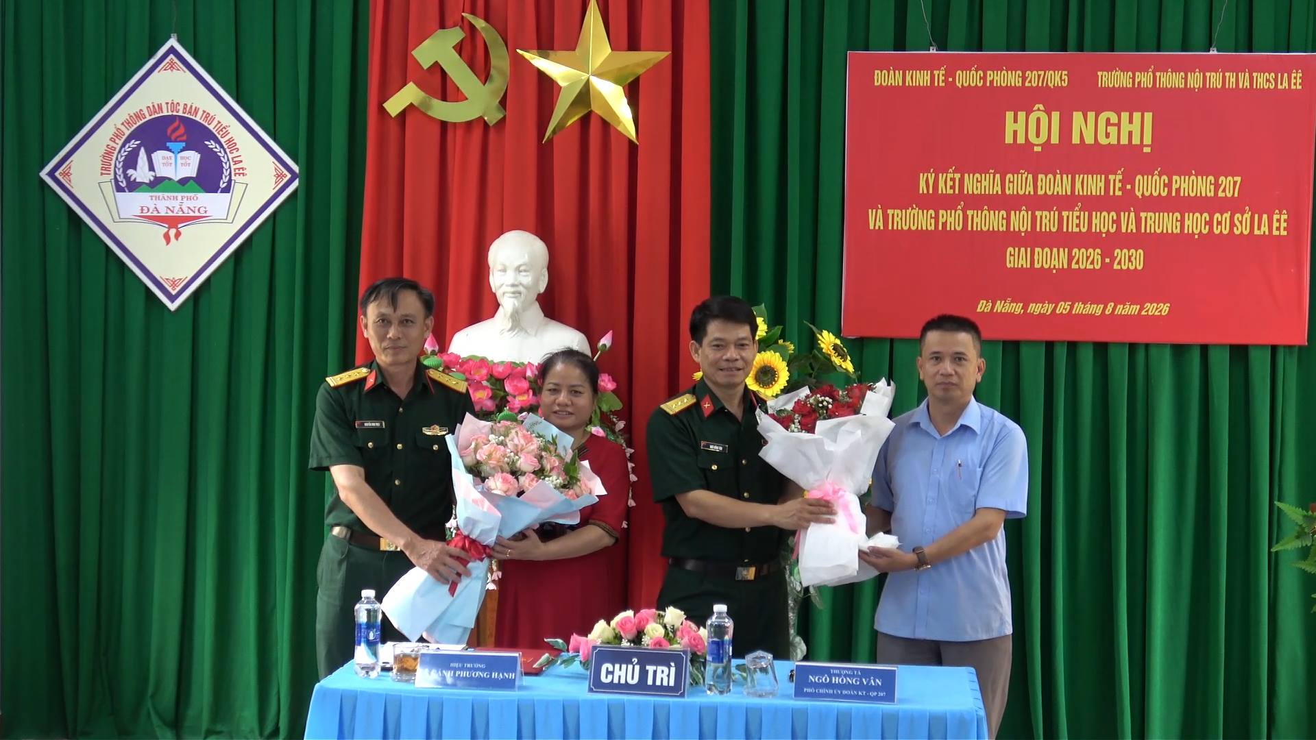 ĐOÀN KINH TẾ - QUỐC PHÒNG 207 VÀ TRƯỜNG PHỔ THÔNG NỘI TRÚ TIỂU HỌC VÀ TRUNG HỌC CƠ SỞ LA ÊÊ KÝ KẾT CHƯƠNG TRÌNH KẾT NGHĨA GIAI ĐOẠN 2026 – 2030