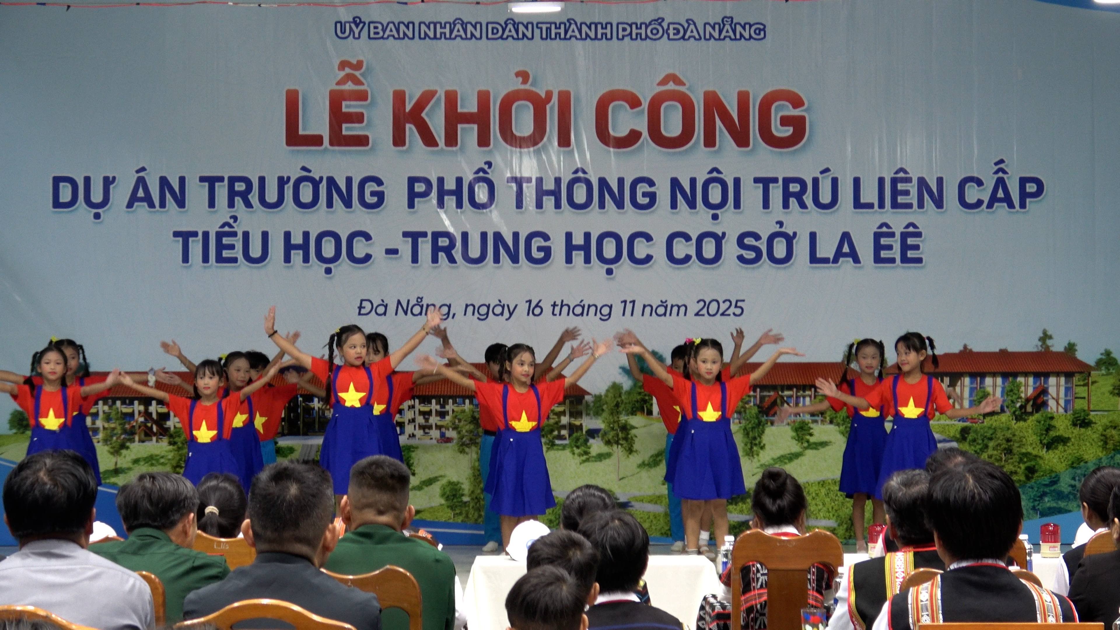LỄ KHỞI CÔNG DỰ ÁN TRƯỜNG PHỔ THÔNG DÂN TỘC NỘI TRÚ LIÊN CẤP TIỂU HỌC – THCS XÃ LA ÊÊ