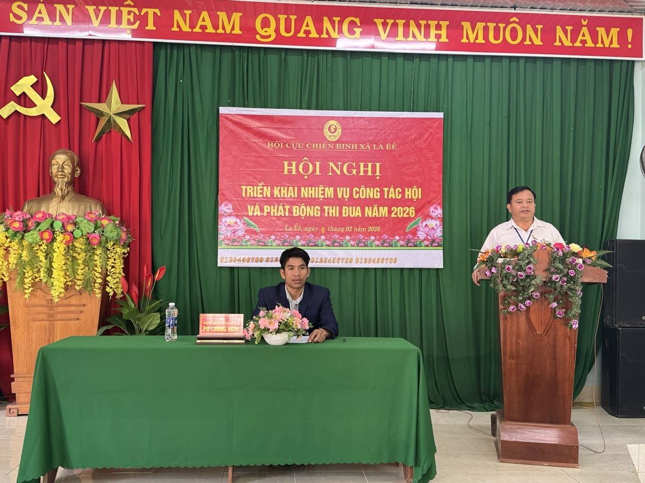 HỘI NGHỊ TRIỂN KHAI CÔNG TÁC HỘI CCB XÃ LA ÊÊ NĂM 2025  VÀ PHÁT ĐỘNG THI ĐUA NĂM 2026
