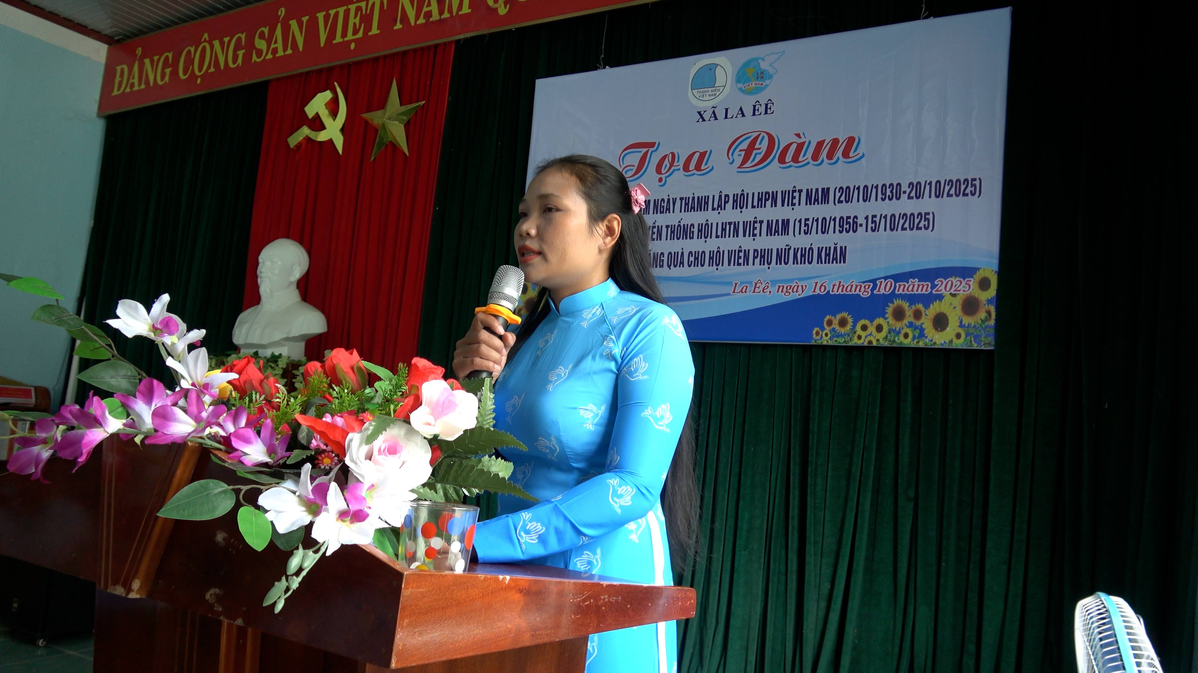 LA ÊÊ: TỌA ĐÀM KỶ NIỆM NGÀY PHỤ NỮ VIỆT NAM VÀ NGÀY TRUYỀN THỐNG HỘI LHTN – GẮN KẾT, SẺ CHIA VÀ PHÁT TRIỂN