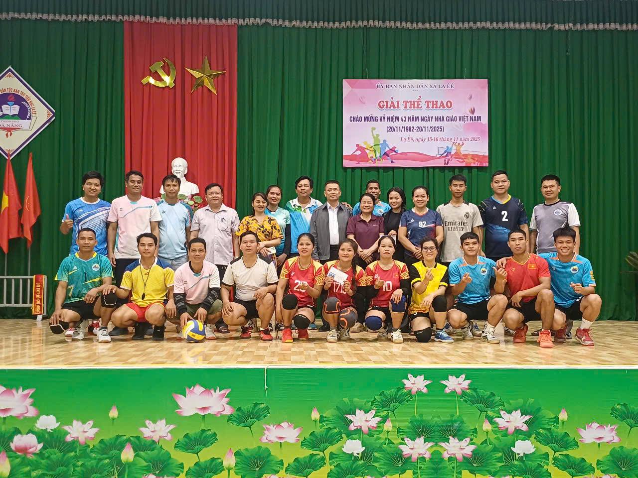 UBND XÃ LA ÊÊ TỔ CHỨC THÀNH CÔNG GIẢI THỂ THAO CHÀO MỪNG 43 NĂM NGÀY NHÀ GIÁO VIỆT NAM